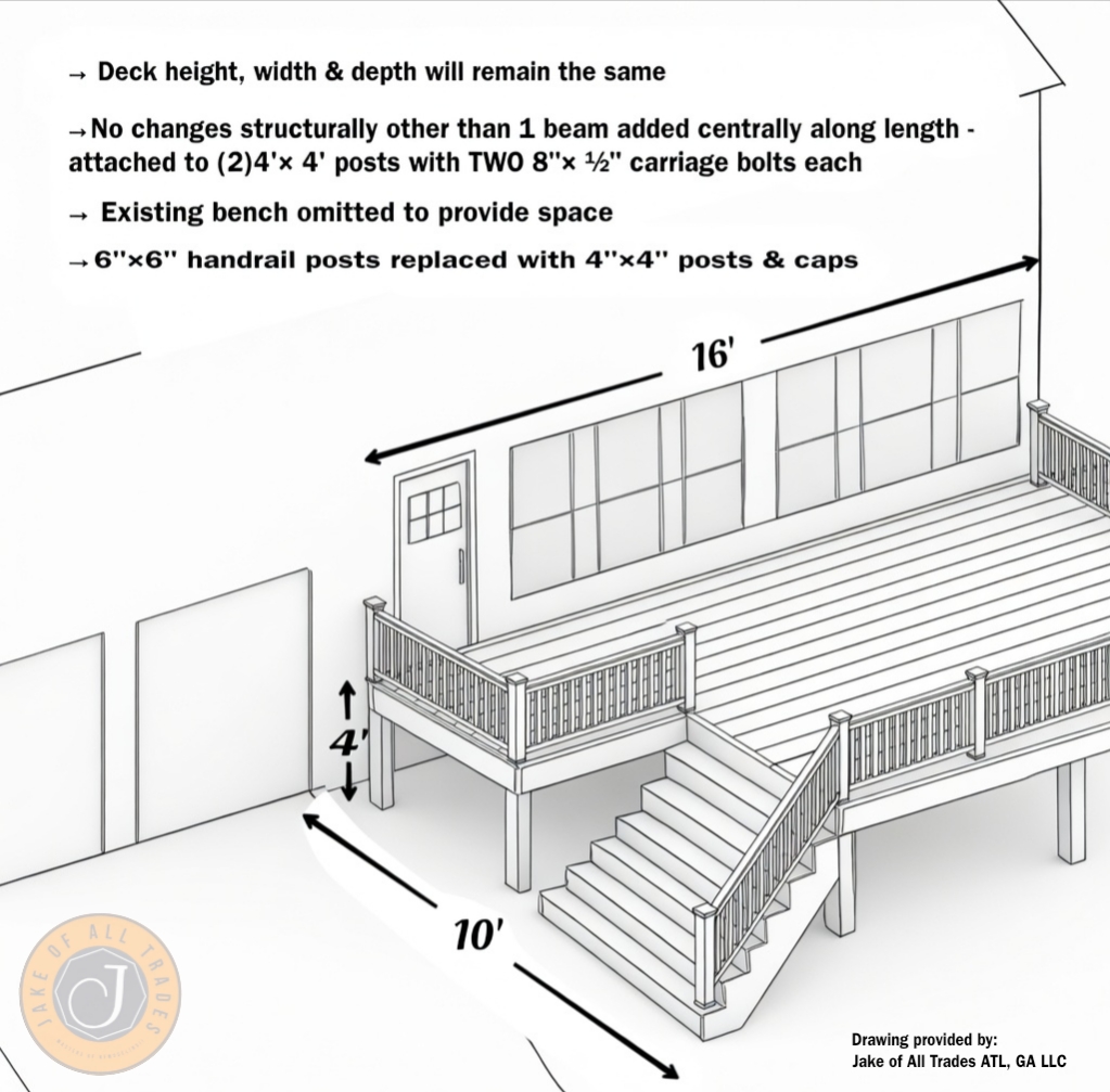 Deck Design Plan Atlanta, GA